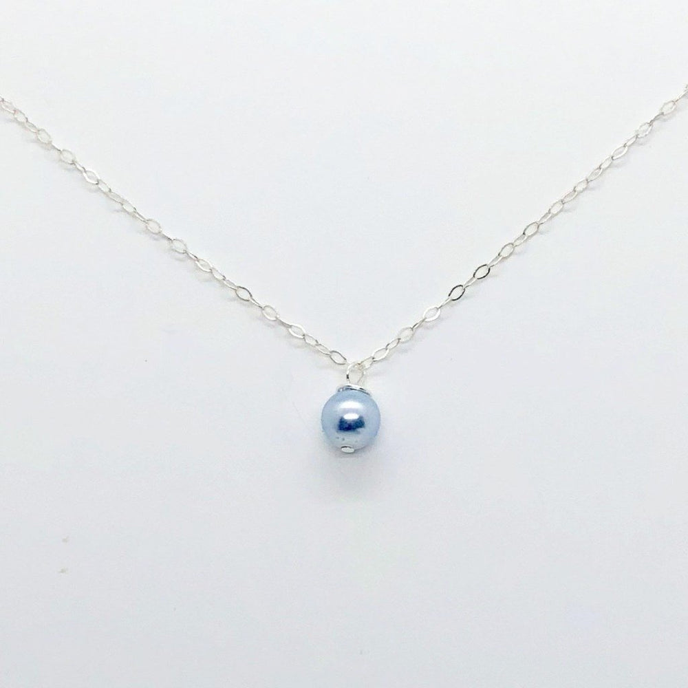 
                      
                        Satin Blue Pearl Bridesmaid Necklace - TulleLux Bridal Crowns &  Accessories 
                      
                    
