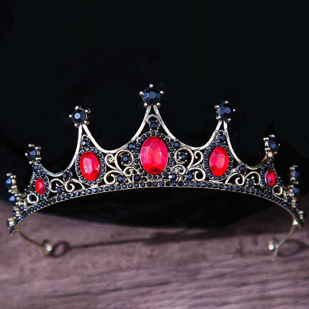 
                      
                        Vintage Gothic Crystal Crown Tiara Hair Accessories in Many Colors
                      
                    