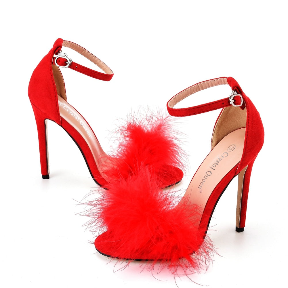 Find Out Where To Get The Shoes | Heels, Fluffy heels, Pink dress shoes