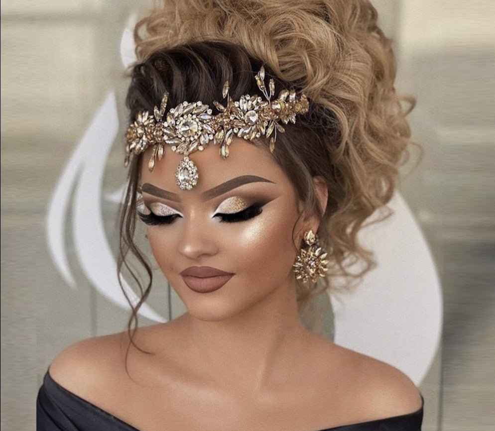Silver Crystal Luxury Headband Wedding Hair Accessories 