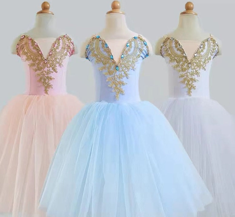 Girls Ballet Tutu Dress Leotard Dresses Princess Ballerina Dance Costume