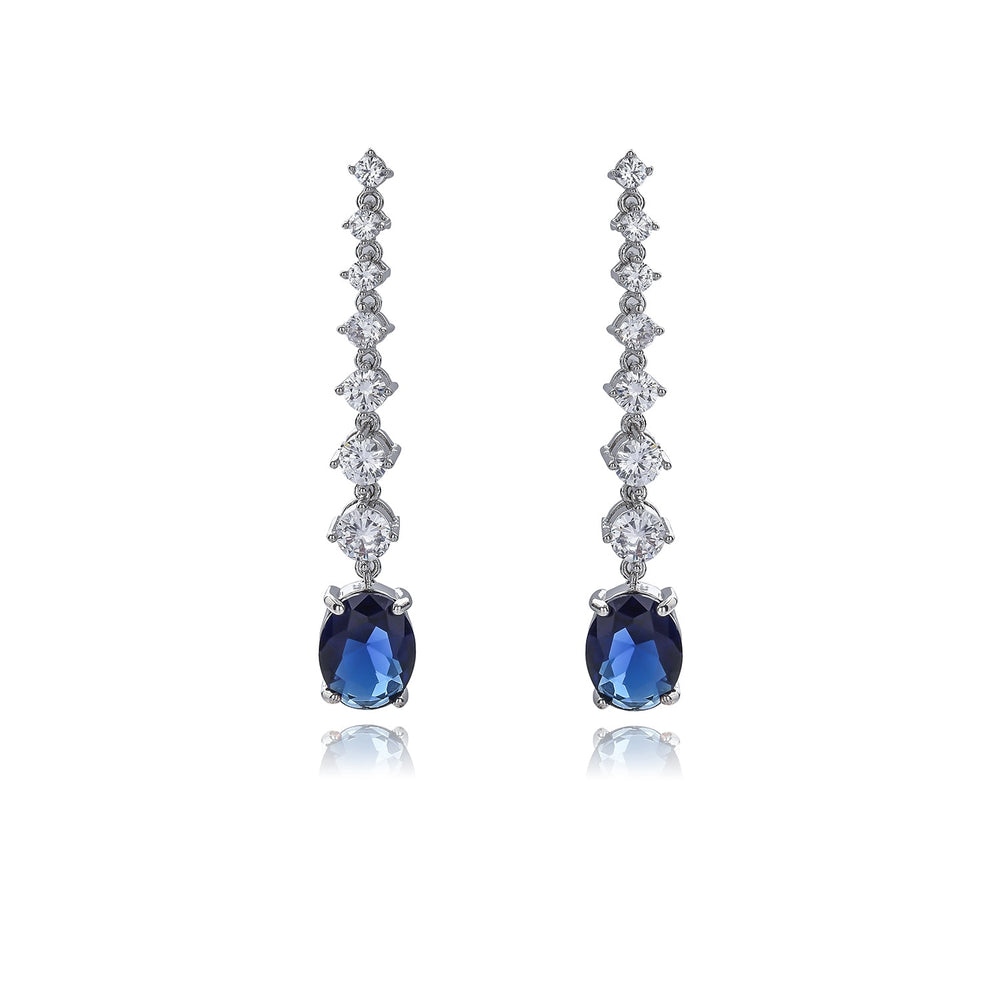 
                      
                        Crystal Cubic Zircon Drop Princess Eugenie Earrings for Weddings Special Events
                      
                    