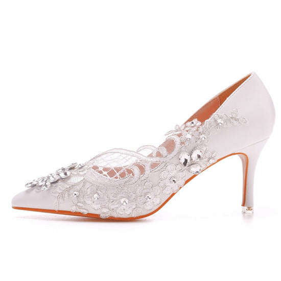 Cinderella Swarovski Style Crystal Wedding Bridal Shoes 