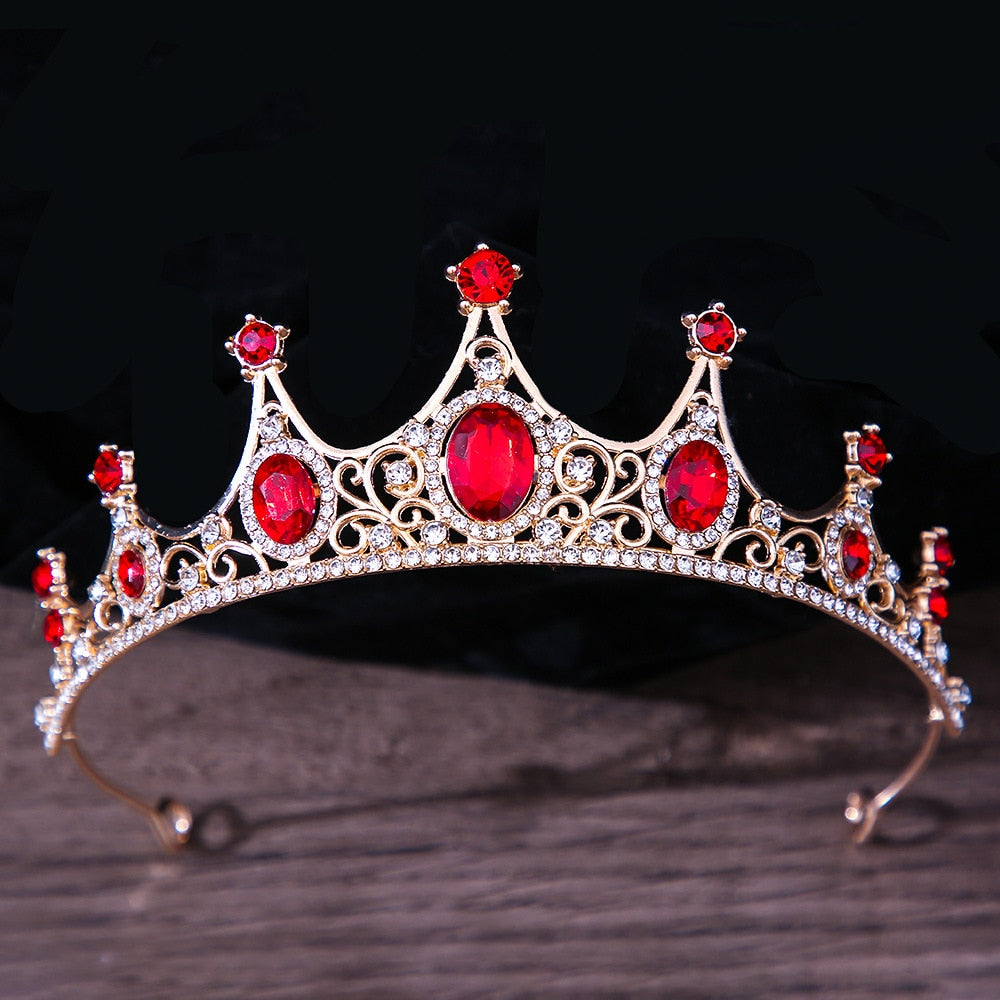 
                      
                        Vintage Gothic Crystal Crown Tiara Hair Accessories in Many Colors
                      
                    