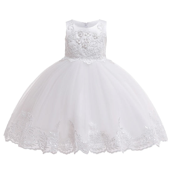 Load image into Gallery viewer, Lace Girls Party Dress Childs Birthday Princess Flower Girl Dresses 3-10 Years
