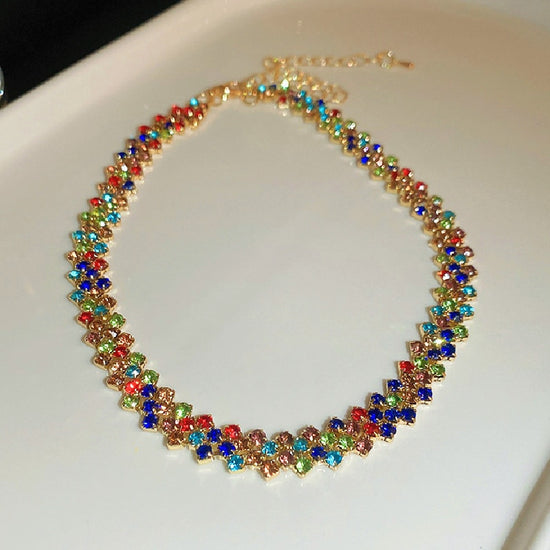 DIY Braided Rhinestone Necklace – Honestly WTF