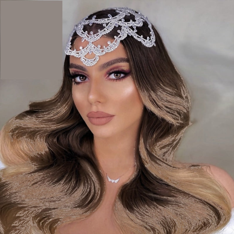 
                      
                        Rhinestone Bridal Headband Big Flower Shape Headdress for Women Hollow Wedding Headpiece
                      
                    