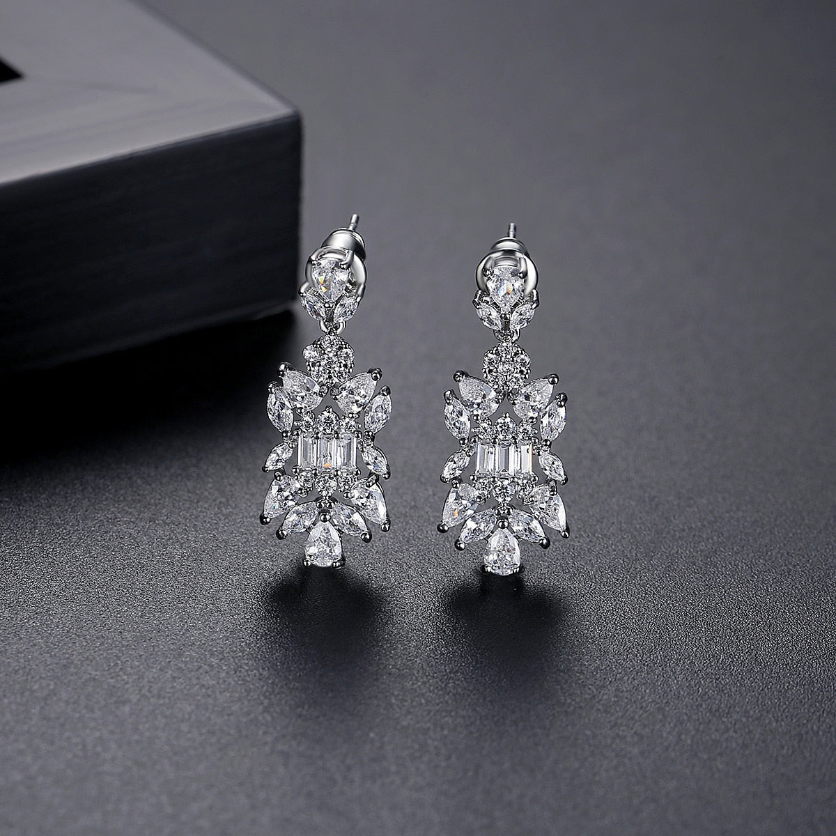 AAA Cubic Zirconia Earring Necklace Jewelry Sets for Women Luxury Crystals Accessories