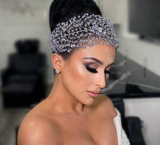 Rhinestone Bridal Headband Tiara Wedding Hair Accessory Headpiece
