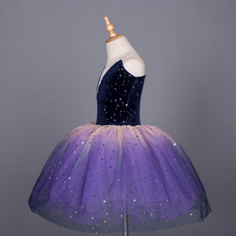 Girls Sequined Ballet Tutu Dance Ballerina Costume Clothing