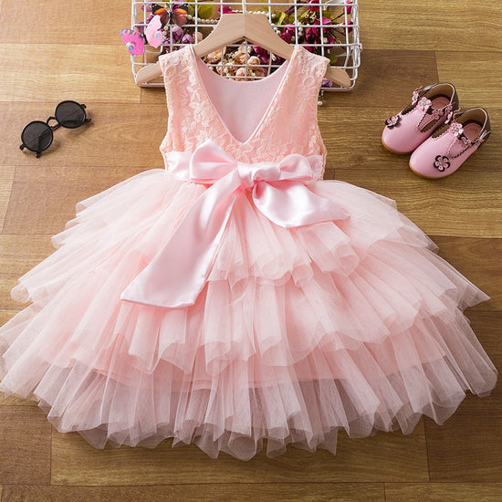 Amazon.com: KIDS Baby Girls Layered Tulle Tutu Dress Toddler Tulle Dresses  Infant Tulle Sundress Set with Crown Headband Pink 9-12 Months: Clothing,  Shoes & Jewelry