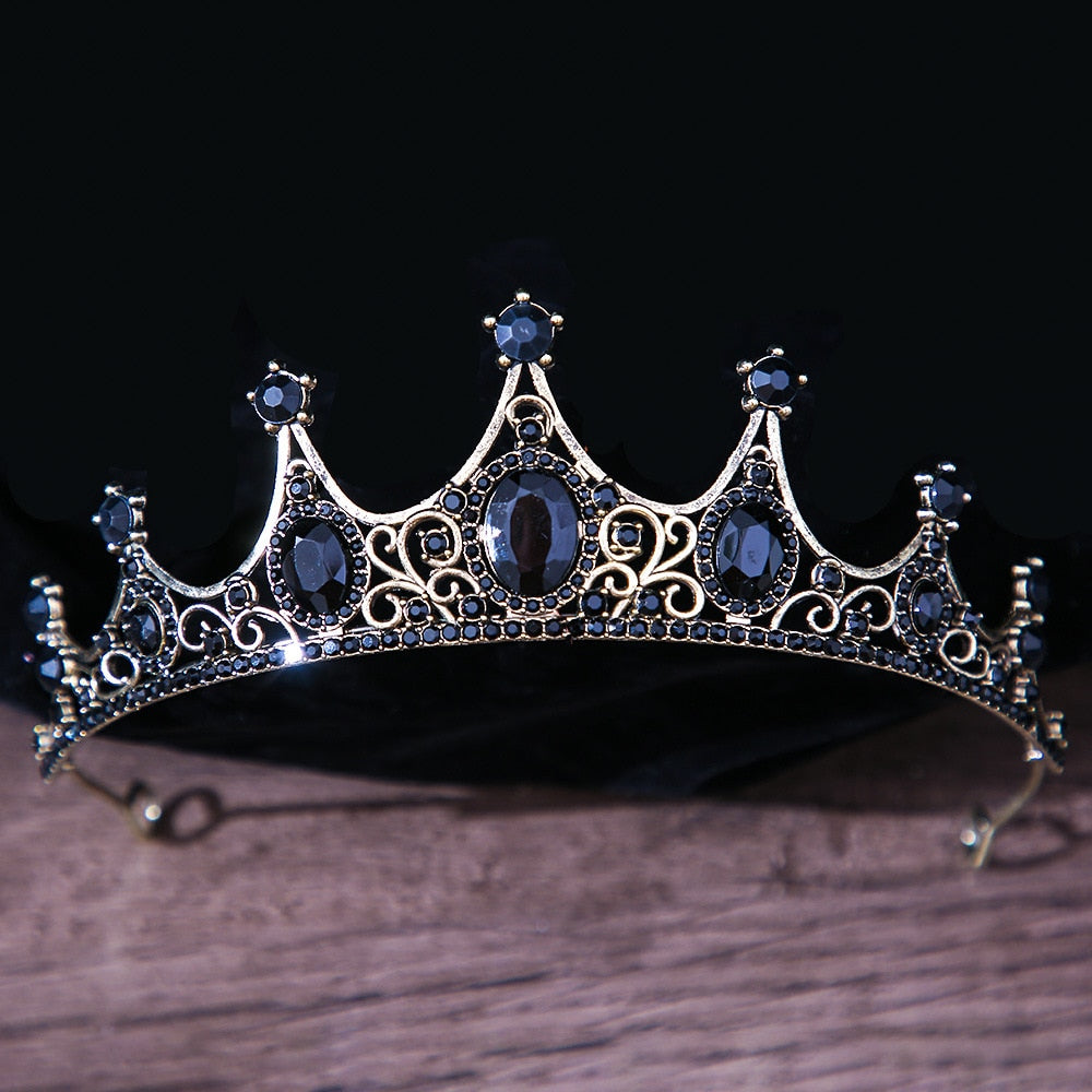 
                      
                        Vintage Gothic Crystal Crown Tiara Hair Accessories in Many Colors
                      
                    