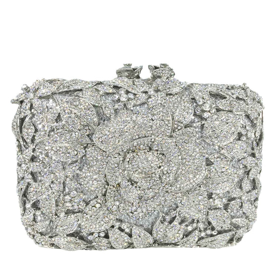Load image into Gallery viewer, Blue Evening Bag Clutches Formal Dinner Rhinestone Crystal Wedding Purse
