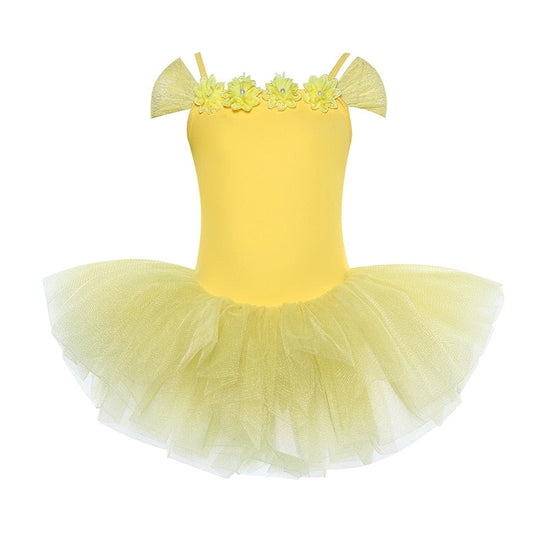 Load image into Gallery viewer, Girls Flower Ballet Dress Party Dance Wear Ballerina Costume
