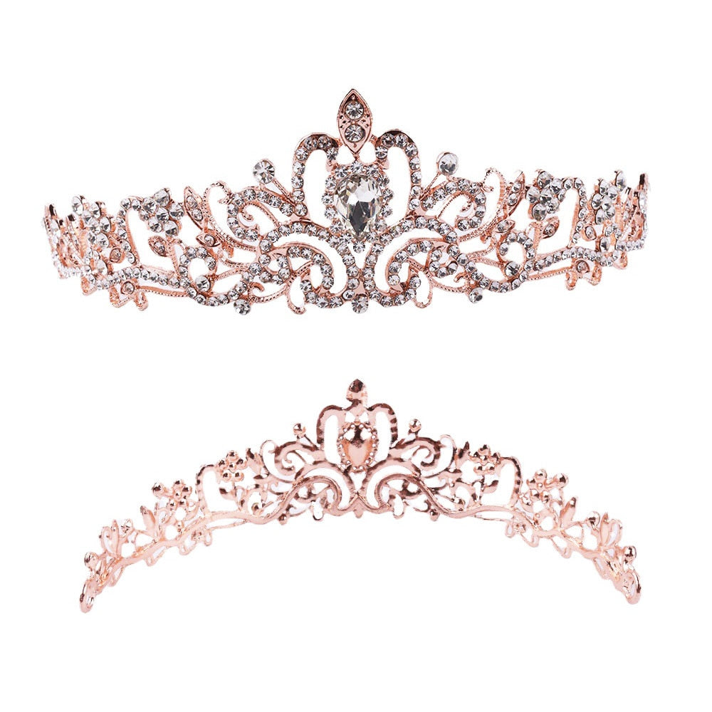 
                      
                        Girls Crystal Crown Tiara with Comb Headband for Girls Birthday Party
                      
                    