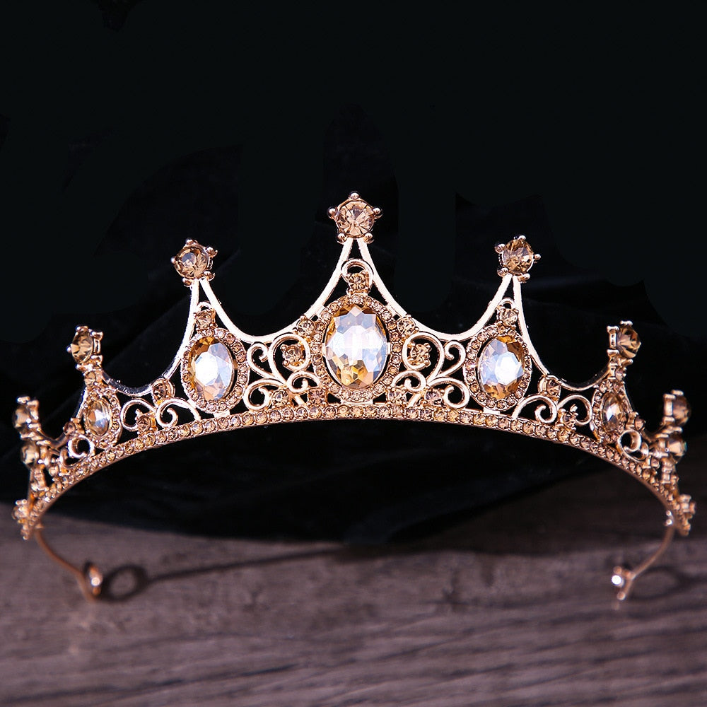 
                      
                        Vintage Gothic Crystal Crown Tiara Hair Accessories in Many Colors
                      
                    