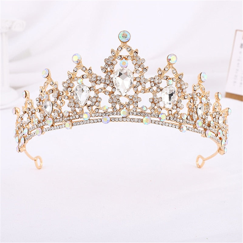 
                      
                        Crystal Crown for Girls Small Tiara Headdress Prom Party Hair Accessories
                      
                    