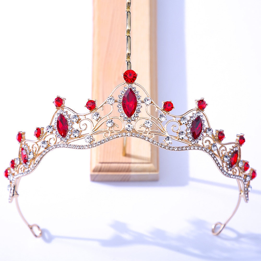 
                      
                        Colorful Crystal Tiara Crowns Princess Prom Party Pageant Hair Accessory
                      
                    