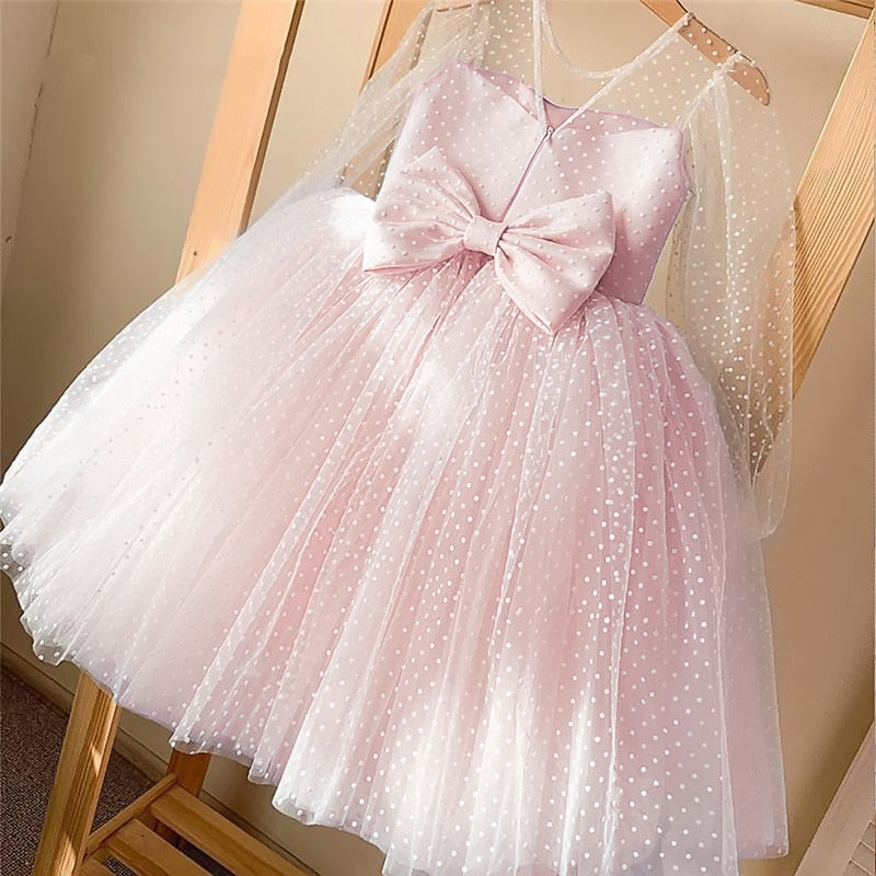 Baby Girl Dress 1-4 Years Flower Princess Wedding Party Dresses (3 Years,  Pink) : Amazon.in: Clothing & Accessories