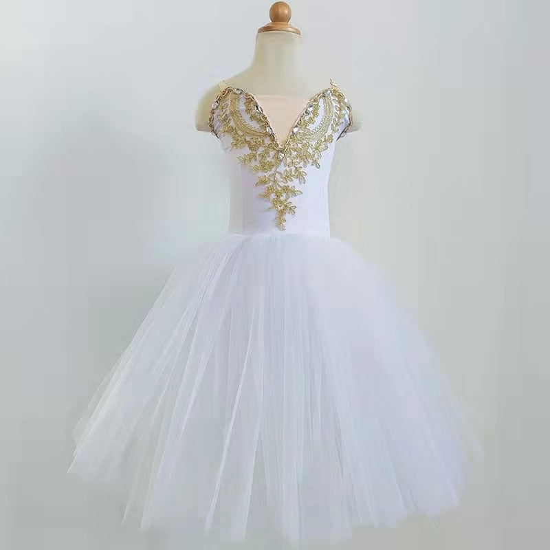 Girls Ballet Tutu Dress Leotard Dresses Princess Ballerina Dance Costume