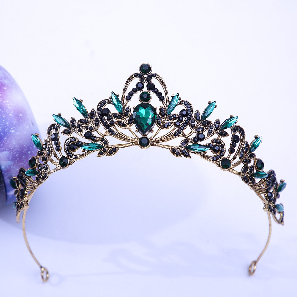Load image into Gallery viewer, Multiple Color Crystal Crowns Hair Accessories Tiara Crown
