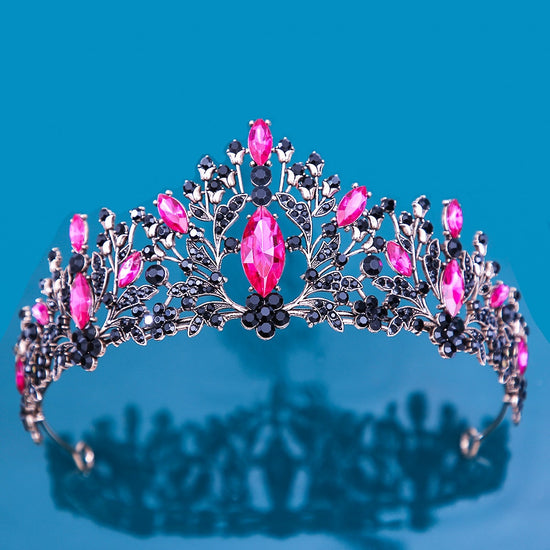 Vintage Crystal Tiaras Crowns Rhinestone Prom Wedding Hair Accessories