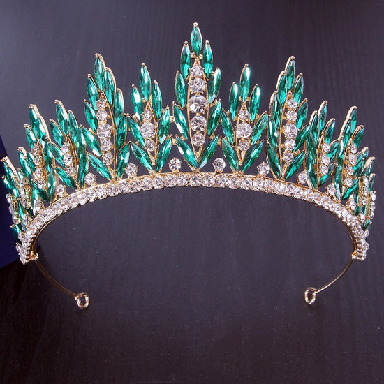 Load image into Gallery viewer, Colorful Rhinestone Crystal Party Tiaras  Crown Hair Accessory

