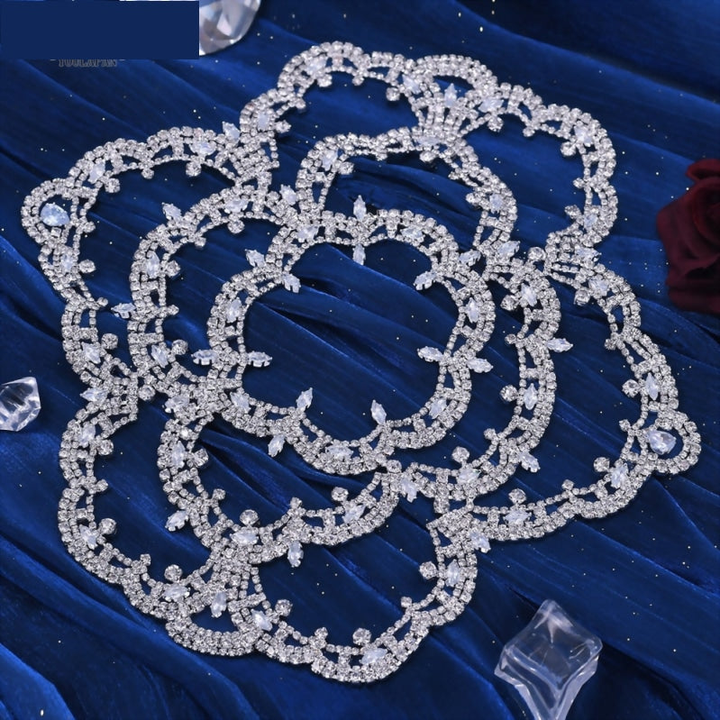 
                      
                        Rhinestone Bridal Headband Big Flower Shape Headdress for Women Hollow Wedding Headpiece
                      
                    