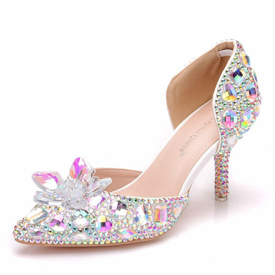 Rhinestone Crystal Princess Party Dress Shoes