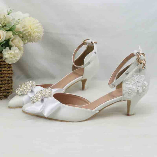 Dana - Ivory Lace Wedding Shoes – Prologue Shoes