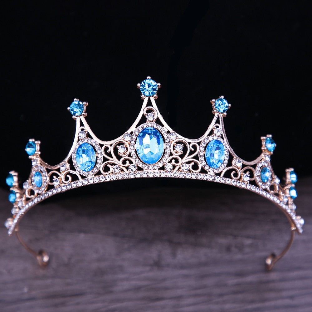 
                      
                        Vintage Gothic Crystal Crown Tiara Hair Accessories in Many Colors
                      
                    
