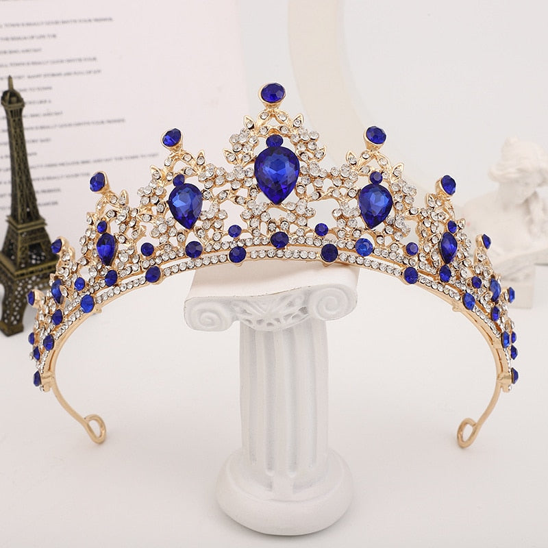 Miniature Rhinestone Crown Hair Accessories