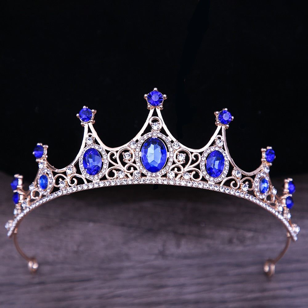 
                      
                        Vintage Gothic Crystal Crown Tiara Hair Accessories in Many Colors
                      
                    