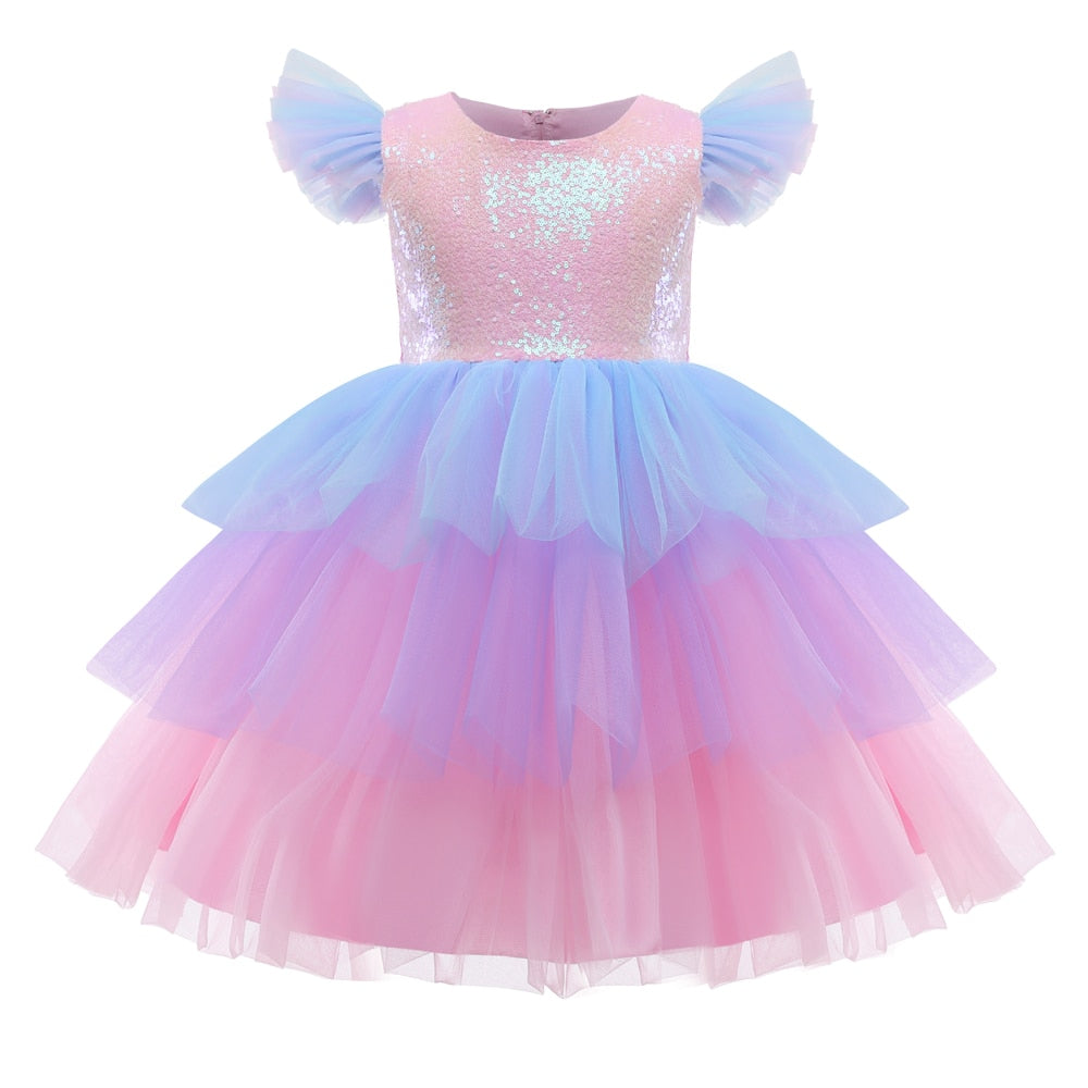 MQATZ Long Lace Dress Kids Dresses For Girls Children Costume Princess Cake  Tutu Dress Girl Party Dress 4-12 Years LP-258 | Lazada PH