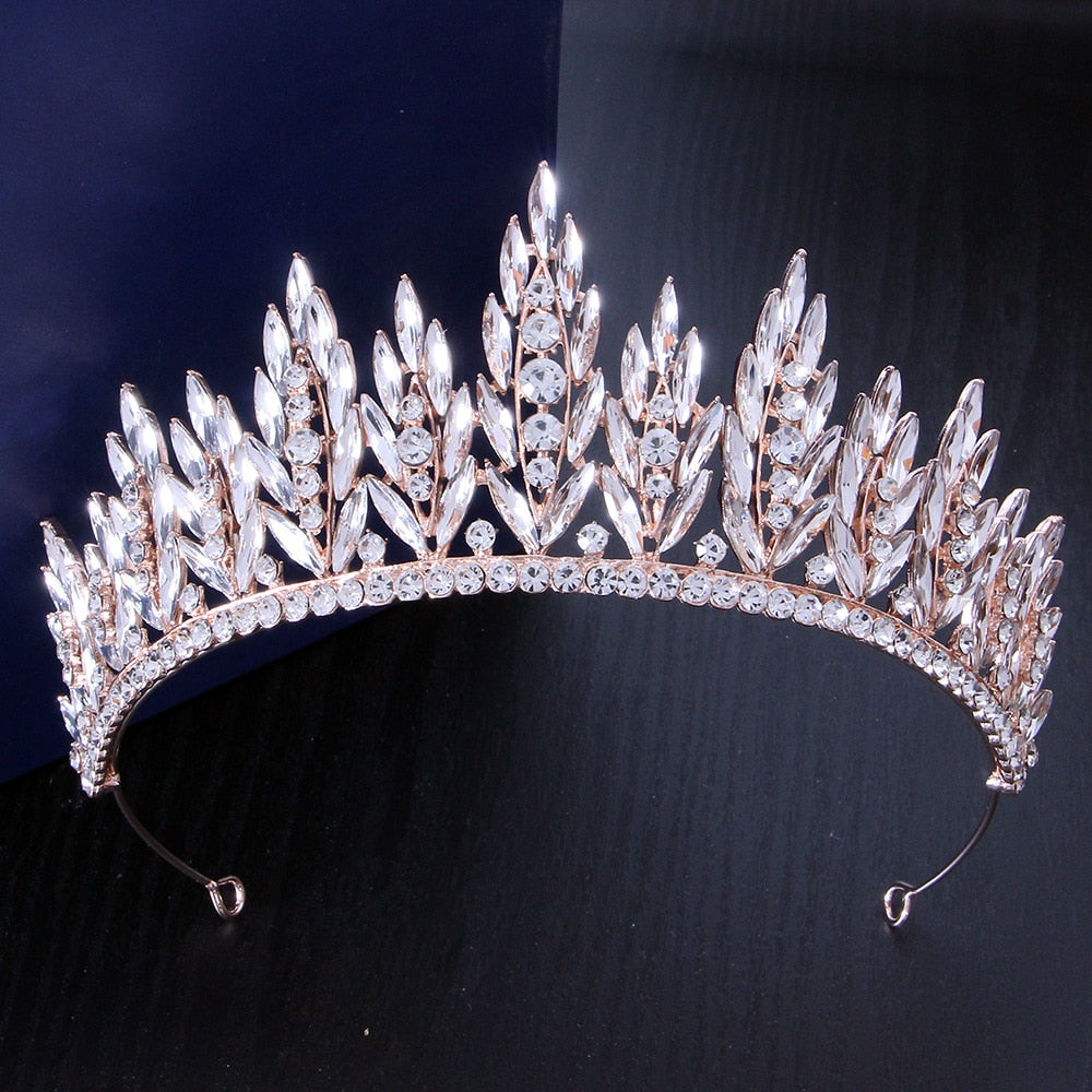 Load image into Gallery viewer, Colorful Rhinestone Crystal Party Tiaras  Crown Hair Accessory
