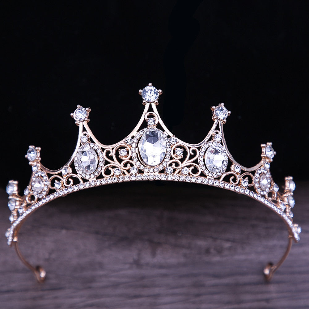 
                      
                        Vintage Gothic Crystal Crown Tiara Hair Accessories in Many Colors
                      
                    