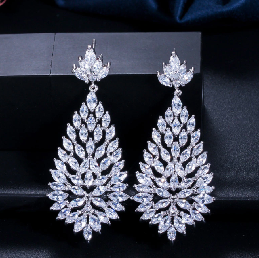 Big cubic sales zirconia earrings