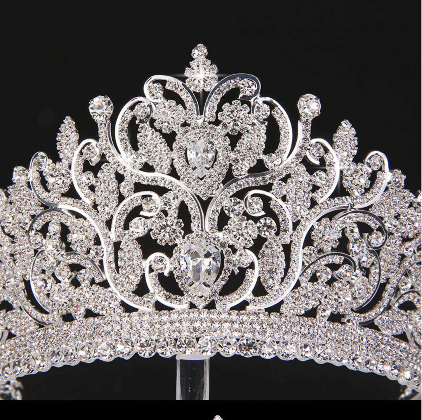 AAA CZ Luxury Rhinestone Wedding Crown Hair Accessory - TulleLux Bridal Crowns &  Accessories 