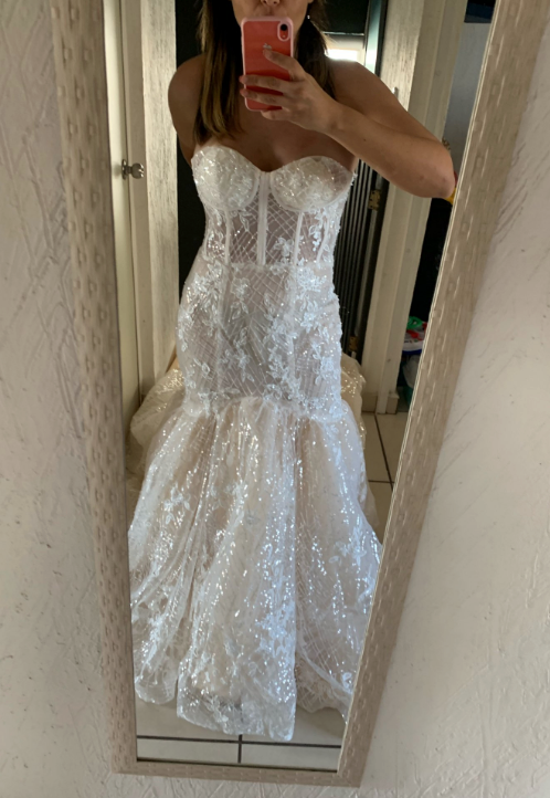 Crystal Mermaid Beaded Bridal Wedding Gown