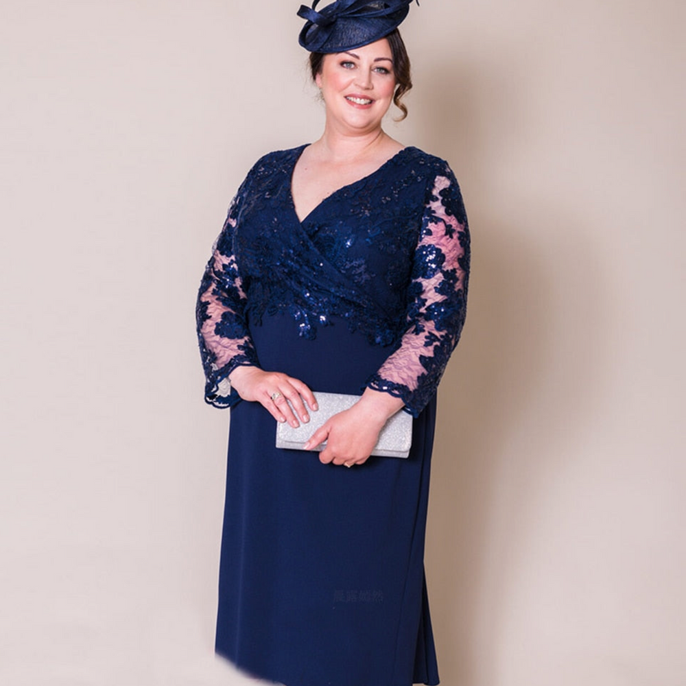 
                      
                        Plus Size Mother of the Bride Illusion Lace Sheath Dress Wedding Guest Attire
                      
                    