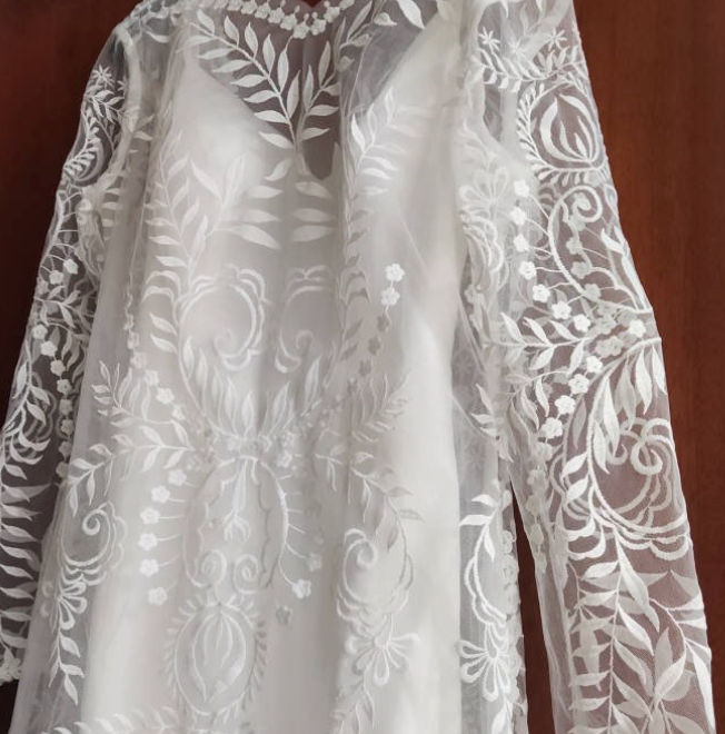 
                      
                        Country Boho Beach Destination Wedding Dress Two Pieces Lace Illusion Mermaid Bridal Gown
                      
                    