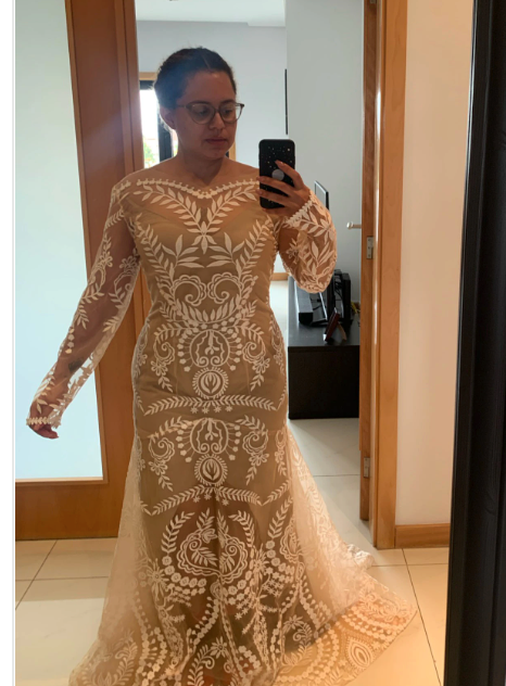 
                      
                        Country Boho Beach Destination Wedding Dress Two Pieces Lace Illusion Mermaid Bridal Gown
                      
                    