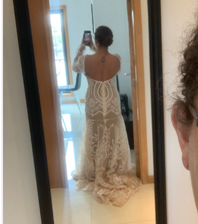 
                      
                        Country Boho Beach Destination Wedding Dress Two Pieces Lace Illusion Mermaid Bridal Gown
                      
                    