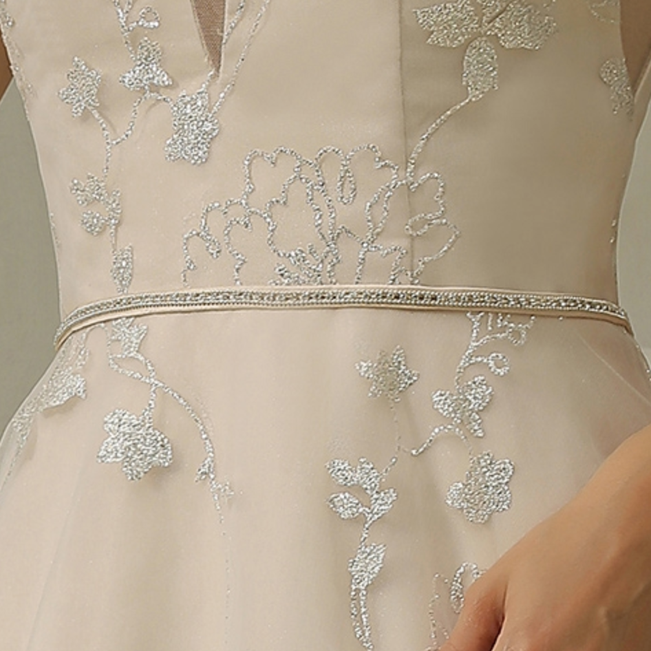 
                      
                        Glitter Patterned Wedding A Line Dress Bridal Gown
                      
                    