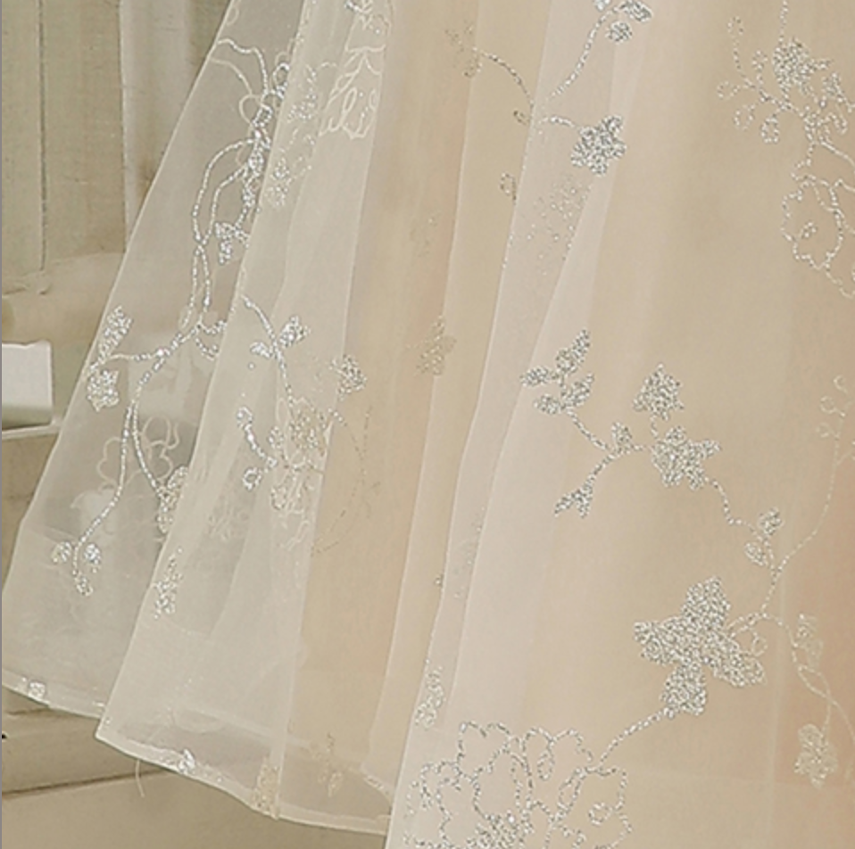 
                      
                        Glitter Patterned Wedding A Line Dress Bridal Gown
                      
                    