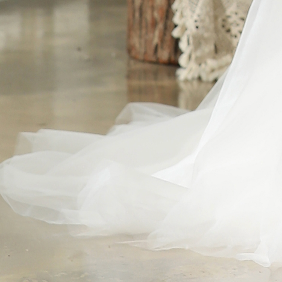 
                      
                        Cap Sleeve Wedding Dress With Glittery Appliqués
                      
                    
