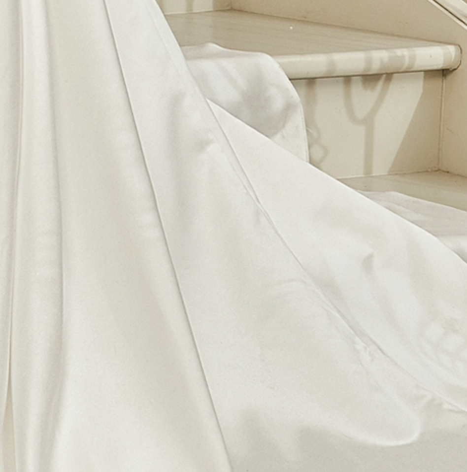 Load image into Gallery viewer, Beaded Deep V-Neckline Satin A-Line Pocket Wedding Dress
