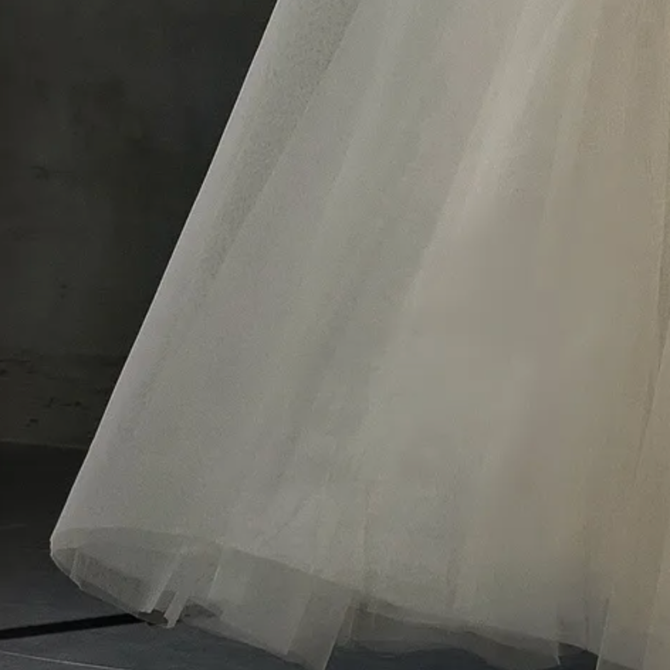 
                      
                        A-Line Bridal Gown With Delicate Applique
                      
                    