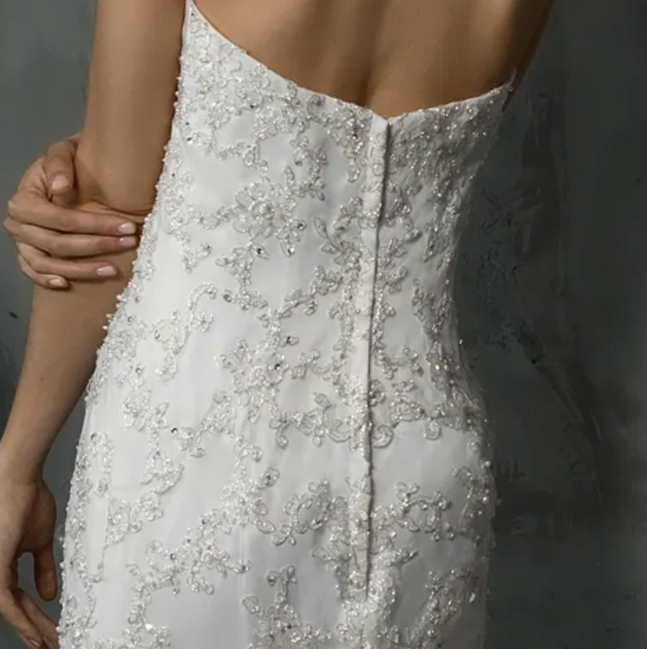 
                      
                        Classic Strapless Heavy Beaded Appliqués Mermaid Wedding Dress
                      
                    