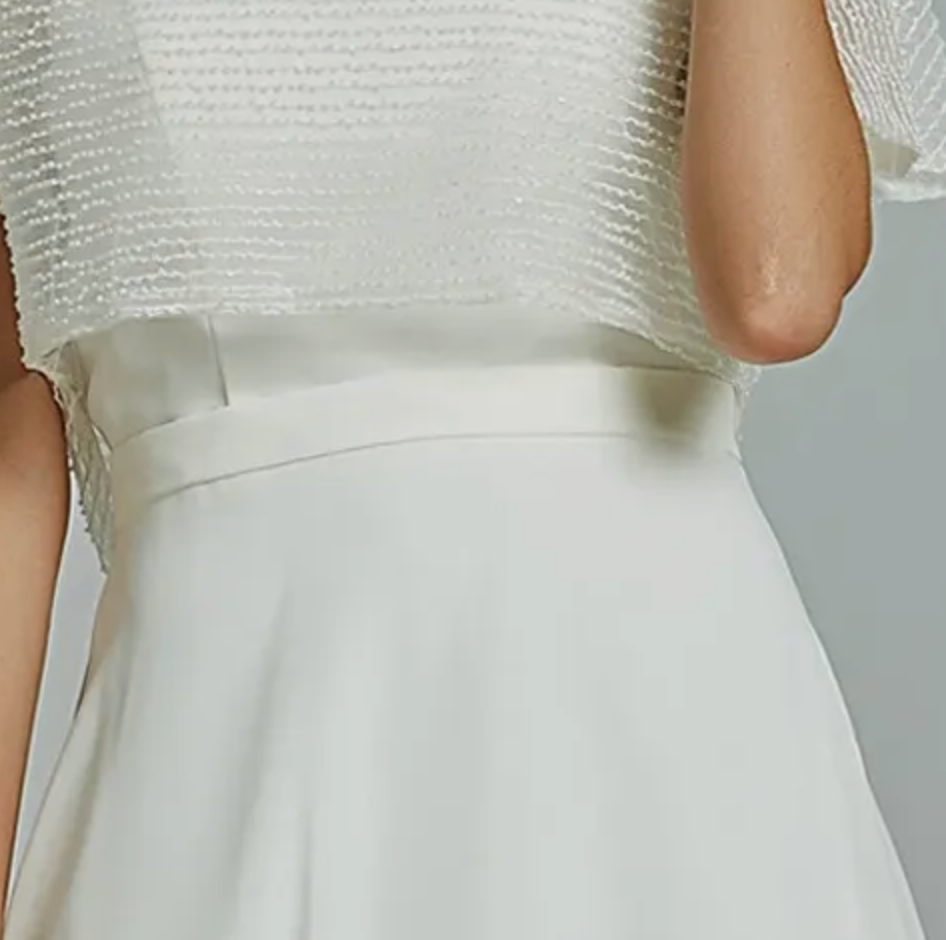 
                      
                        Chic Strapless A-Line Wedding Dress With Beading Seperate Jacket
                      
                    